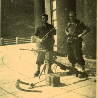Fig. 18 Partigiani a Sestriere [Archivio Istoreto, fondo fotografico Fondazione solidarietà nazionale]
