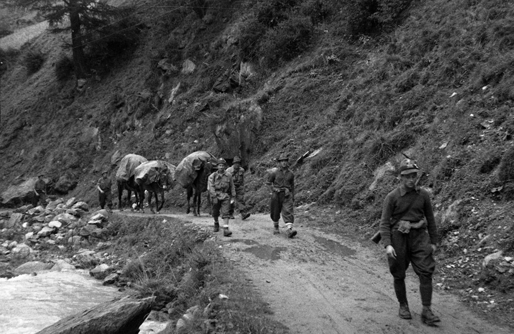 Fig. 1 Il viaggio di Ettore Serafino da Aosta alla val Pellice [Archivio famiglia Serafino]