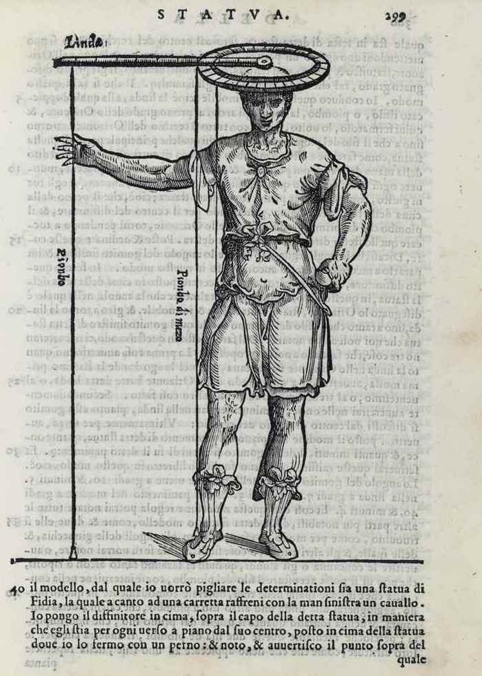 Fig. 2. Statua da Leon Battista Alberti, “Opuscoli morali”, Francesco Franceschi, Venezia, 1568.
